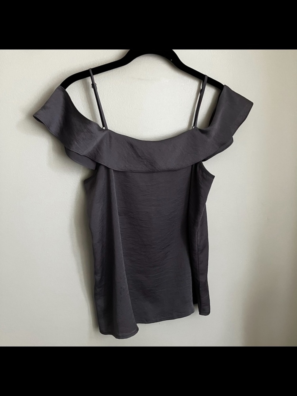 Express Satin Off the Shoulder Tank Top